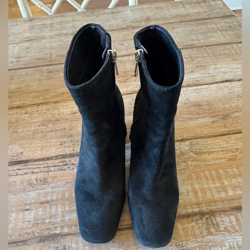 Sam Edelman black suede booties. 7 medium. Great condition